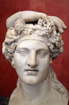Head of Dionysus, God of Wine and patron of wine making. Artist: Unknown