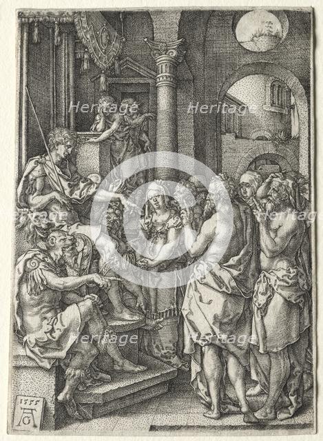 The Story of Susanna: Susanna Accused of Adultery, 1555. Creator: Heinrich Aldegrever (German, 1502-1555/61).