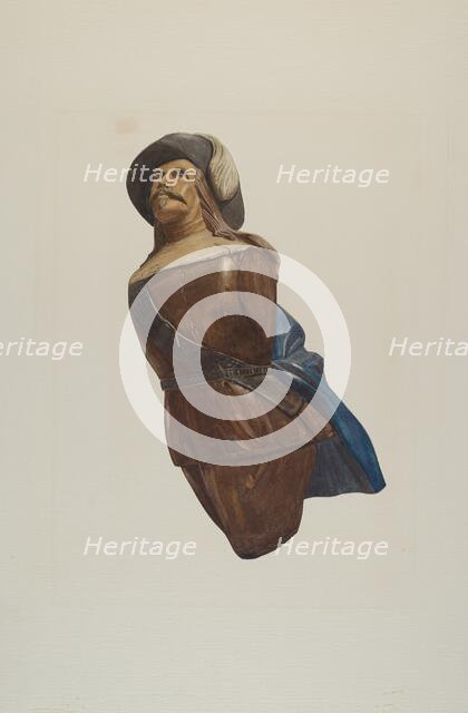 Figurehead, c. 1936. Creator: Lucille Chabot.