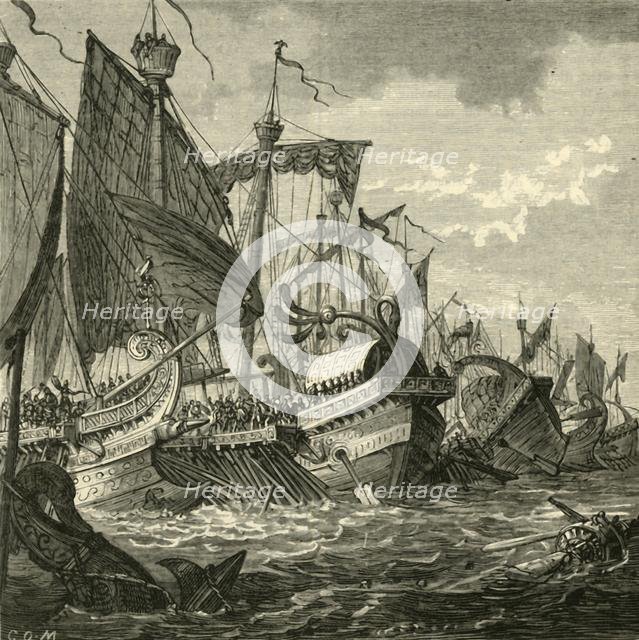 'The Naval Battle Off Cape Pelorus', 1890.   Creator: Unknown.