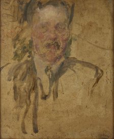 Sketch to the Portrait of Mr Beyley-two-sided painting, after 1920. Creator: Olga Boznanska.