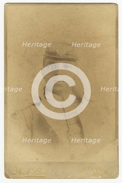 Cabinet card of Col. Charles Young as a cadet at West Point, 1889. Creator: Pach Bros.