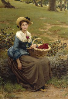 The Lass of Richmond Hill, 1876. Creator: George Dunlop Leslie.