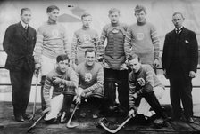 Hockey team - P. Shea, De Barr, Myers, Brooks, Comer, Osmum, Smith..., between c1910 and c1915. Creator: Bain News Service.