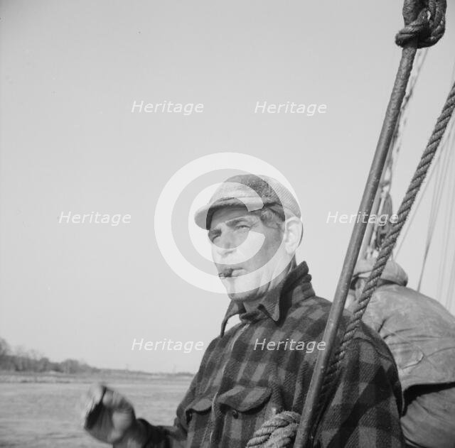 On board the fishing boat Alden out of Gloucester, Massachusetts, 1943. Creator: Gordon Parks.