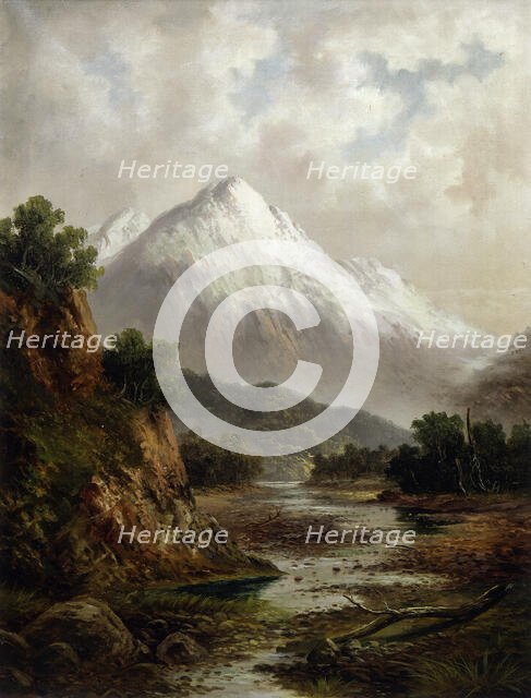 Bed of the Waimakariri River, (c1900s). Creator: Thomas Reginald Attwood.