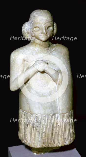 Gypsum statue of a woman. Artist: Unknown