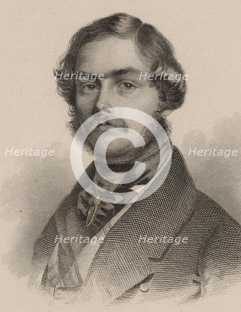 Portrait of the pianist and composer Alexander Dreyschock (1818-1869), 1846.