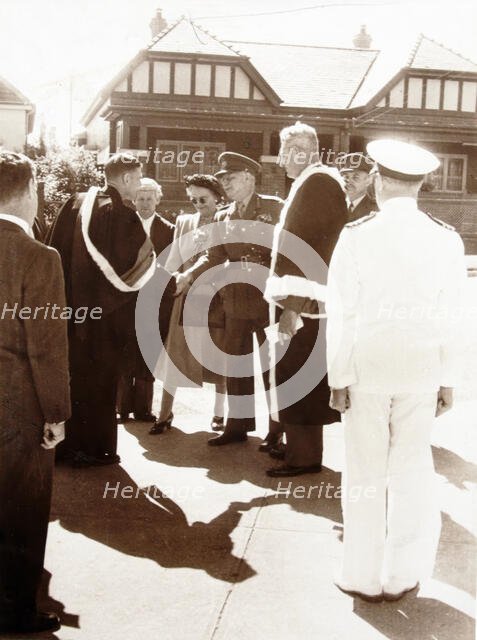 Opening ceremony, Garden of Remembrance, Mosman Park, 1952. Creator: Unknown.