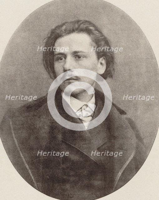 Portrait of the composer Jules Massenet (1842-1912), 1880. Creator: Anonymous.