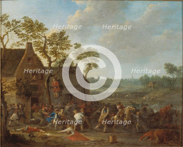 Farm Robbery, c. 1710. Creator: Breydel, Karel (1678-1733).