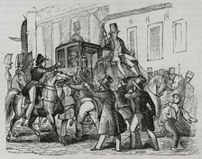 Attack on Martínez de la Rosa, 1845.  Creators: Eusebio Zarza, Chamorro.