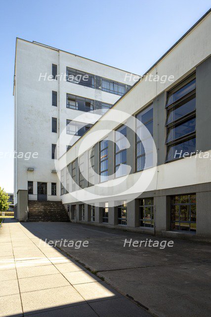 The Bauhaus building, Dessau, Germany, 2018.  Artist: Alan John Ainsworth.