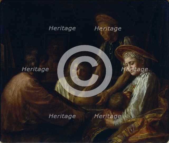 Peasant Meal, 1774. Artist: Shibanov, Mikhail (?-after 1789)