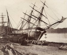 American Barque "Jane Tudor," Conway Bay, ca. 1855. Creator: David Johnson.