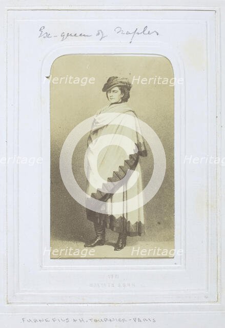 Ex-Queen of Naples, 1860-69. Creators: Henri Alexis Omer Tournier, Charles Paul Furne.