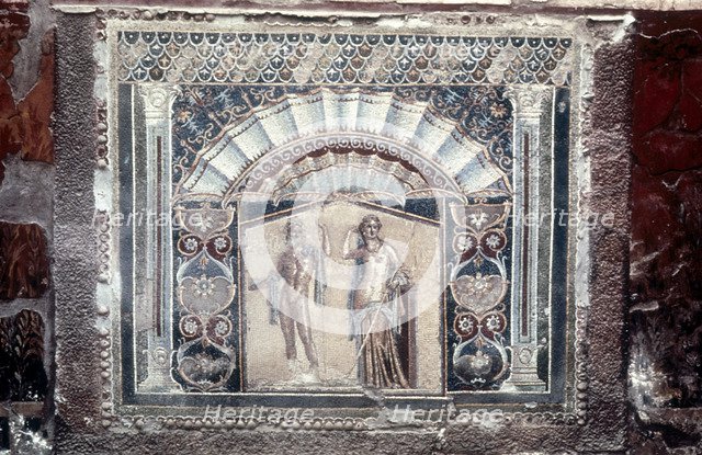 House of Neptune and Amphitrite mosaic, Roman, Herculaneum, c69. Artist: Unknown