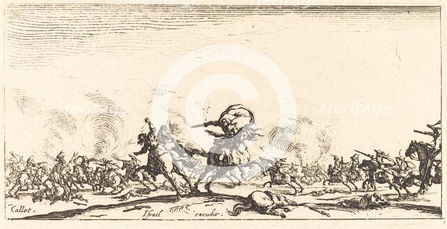 The Cavalry Combat with Pistols, c. 1632/1634. Creator: Jacques Callot.