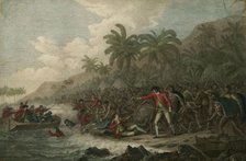 The Death of Captain James Cook on February 14, 1779, 1785. Artist: Webber, John (1751-1793)