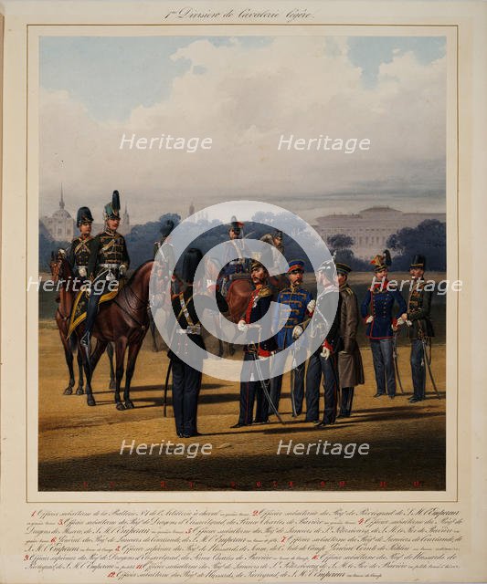 First Light Cavalry Division, 1867. Artist: Piratsky, Karl Karlovich (1813-1889)