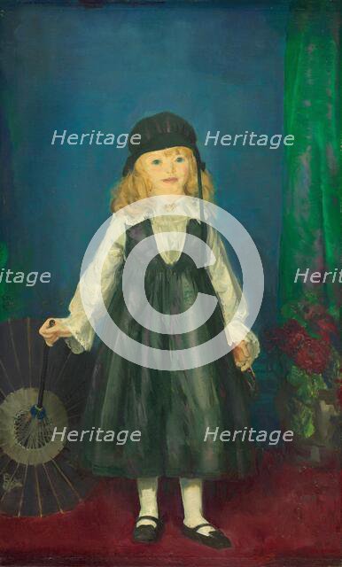 Anne with a Japanese Parasol, 1917. Creator: George Wesley Bellows.