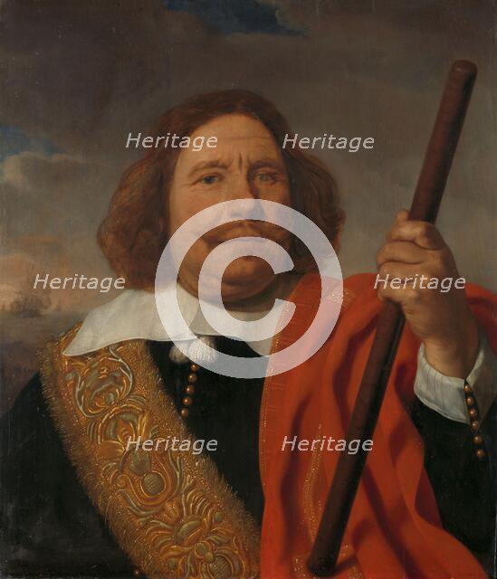 Egbert Meeuwsz Cortenaer (1605-65), Vice Admiral, Admiralty of the Maas, Rotterdam, c.1660. Creator: Bartholomeus van der Helst.