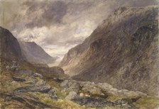 Pass of Llanberis, c1853. Artist: Alfred William Hunt.