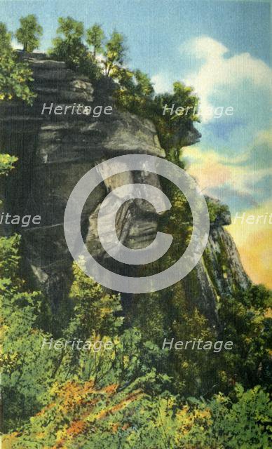 'Caesar's Head, Altitude 3,227 Feet, Highest Point in South Carolina', 1942. Creator: Unknown.