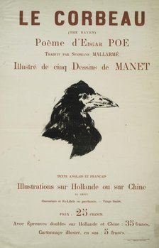 Le corbeau..., c1875. Creator: Stephane Mallarme.