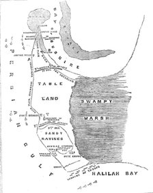 Plan of the Operations against Bushire, 1857. Creator: Unknown.