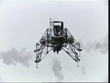 Lunar landing training vehicle piloted by Neil Armstrong, Texas, USA, June 16, 1969.  Creator: NASA.