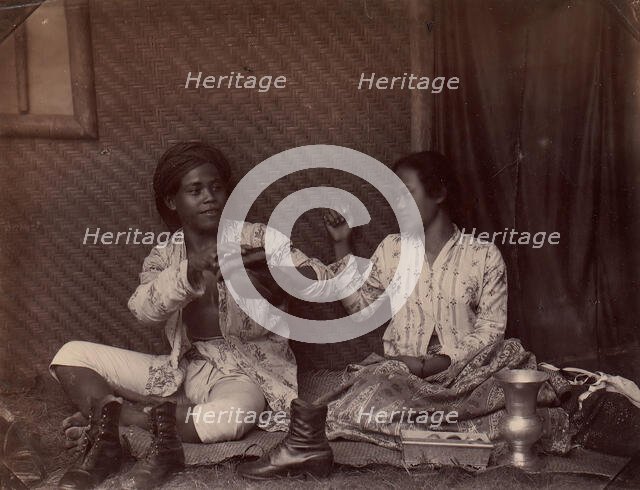 Servants, Batavia, 1860s-70s. Creator: Unknown.