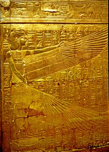 Canoptic reliquary of the treasure of Tutankhamun, detail.