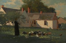 Farmyard Scene, c1872-74. Creator: Winslow Homer.