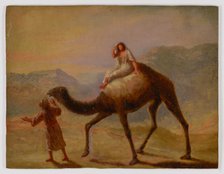 Man with Woman on Camel. Creator: Miner Kilbourne Kellogg.