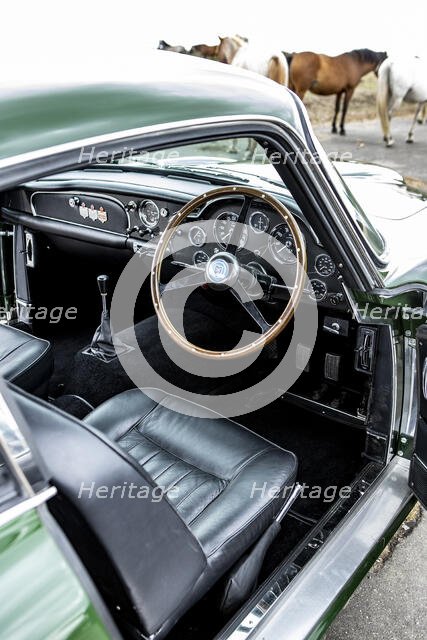 Interior of a 1961 Aston Martin DB4 GT previously owned by Donald Campbell. Creator: Unknown.