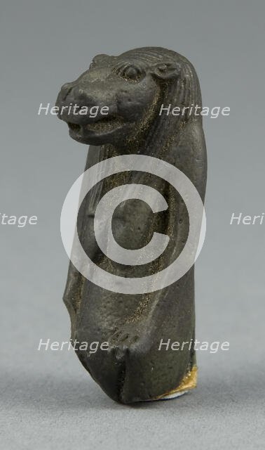 Amulet of the Goddess Tawaret (Toeris), Egypt, Third Intermediate Period, Dynasty 21-25 (1070-656... Creator: Unknown.