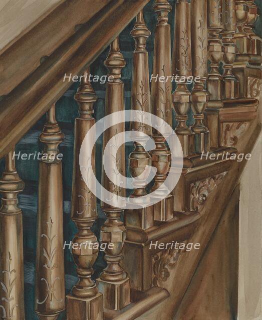 Stair Case, c. 1936. Creator: Natalie Simon.