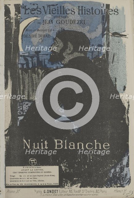 Nuit Blanche, 1893. Creator: Toulouse-Lautrec, Henri, de (1864-1901).