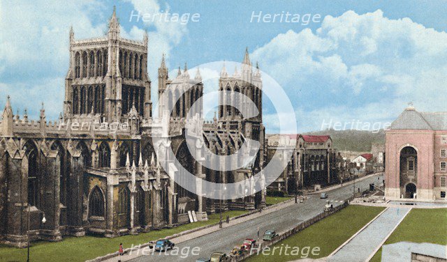 'Bristol Cathedral', c1940s. Artist: Unknown.