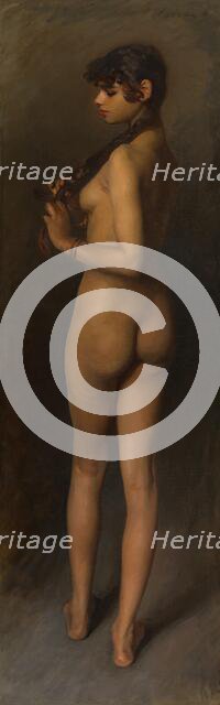 Life Study (Study of an Egyptian Girl), 1891. Creator: John Singer Sargent.