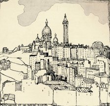 'Montmartre and the Sacré-Coeur', 1915. Artist: Jessie Marion King.