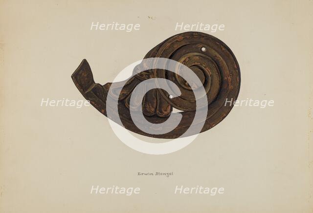 Scroll, c. 1938. Creator: Erwin Stenzel.