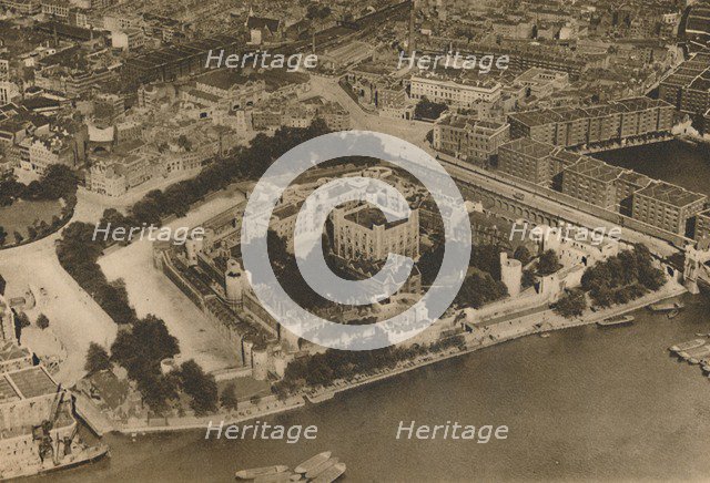 'A View of His Fortress Unimagined By William The Conqueror: The Tower from the Air', c1935. Creator: Unknown.