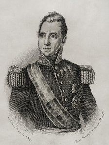 Juan Palarea Blanes, so-called "El Médico" (baptised 1780-1842), Spanish military, 1845.  Creator: Jose Gomez.