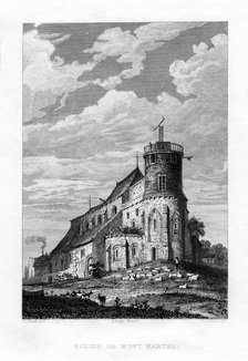 'Eglise de Mont Martre', Paris, France, 1829.Artist: P J Havell