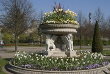 Regent's Park - Springtime floral displays in Regent's Park, London, NW1. England. Creator: Ethel Davies;Davies, Ethel.
