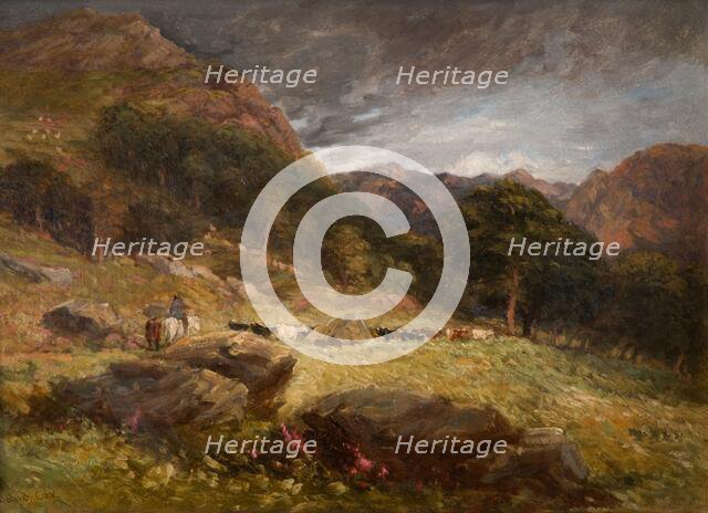 Driving Cattle, 1849. Creator: David Cox the elder.