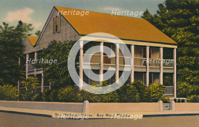 'The Bahama House, Key West, Florida', c1940s. Artist: Unknown.