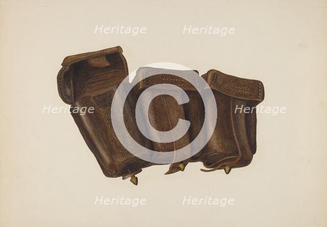 Leather Cartridge Case, 1935/1942. Creator: Fred Hassebrock.